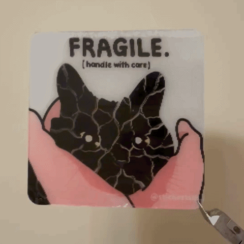 “Fragile” sticker pack (4pcs)