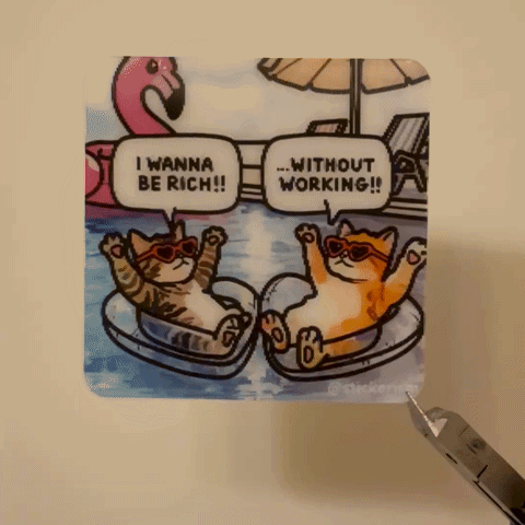 “Swimming Pool” pack sticker (4pcs)
