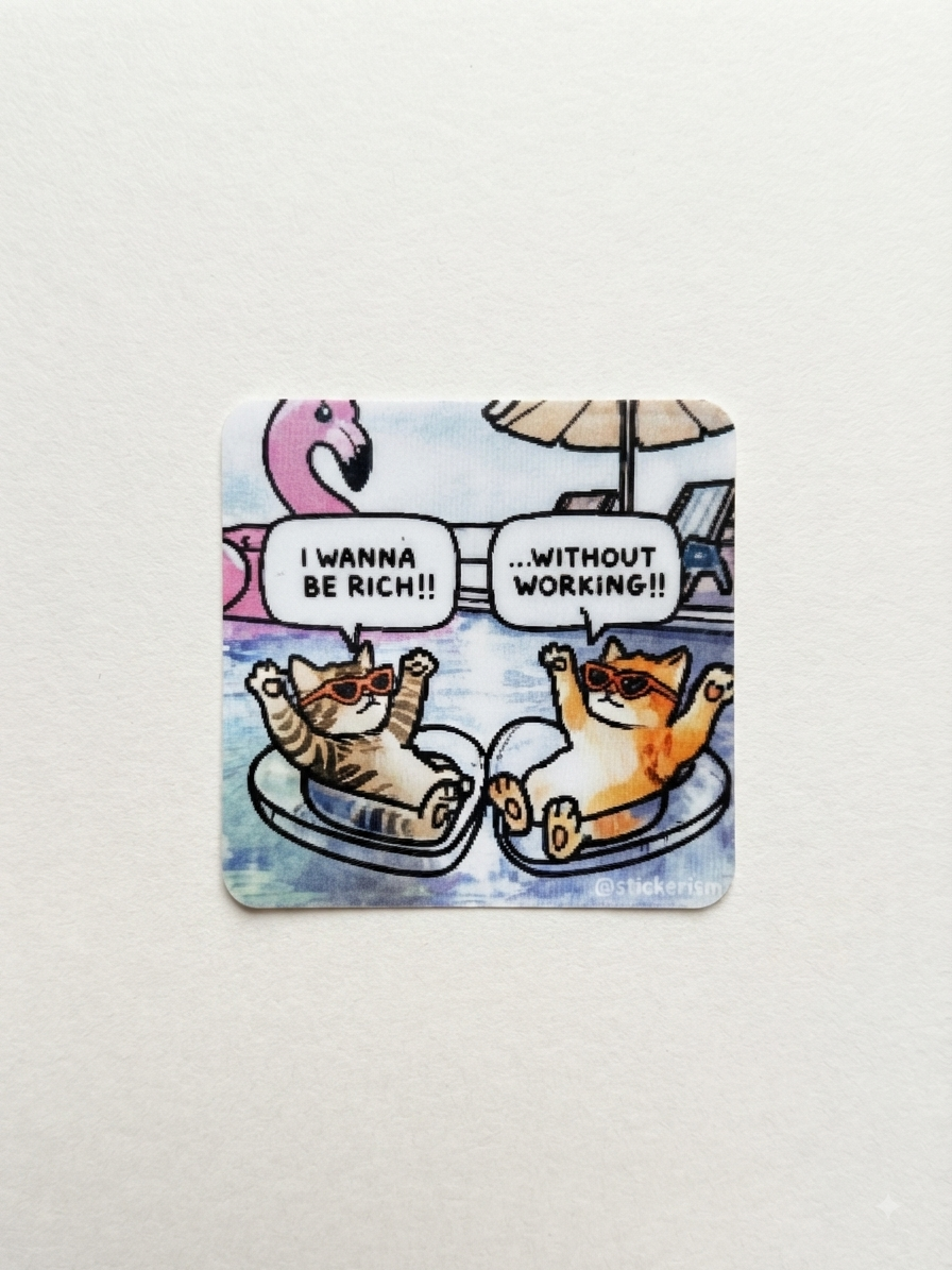 “Swimming Pool” pack sticker (4pcs)