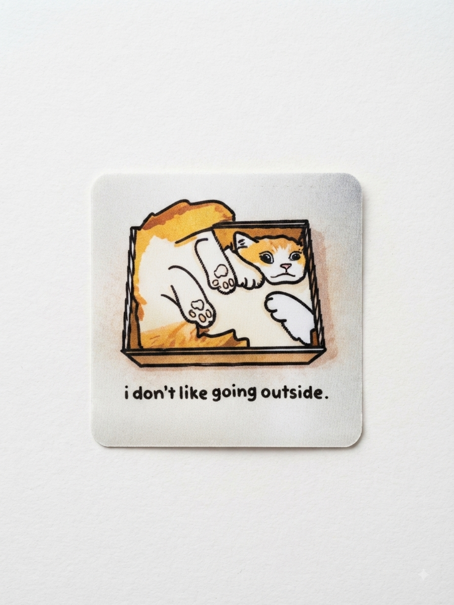 “Hiding” sticker pack (4pcs)