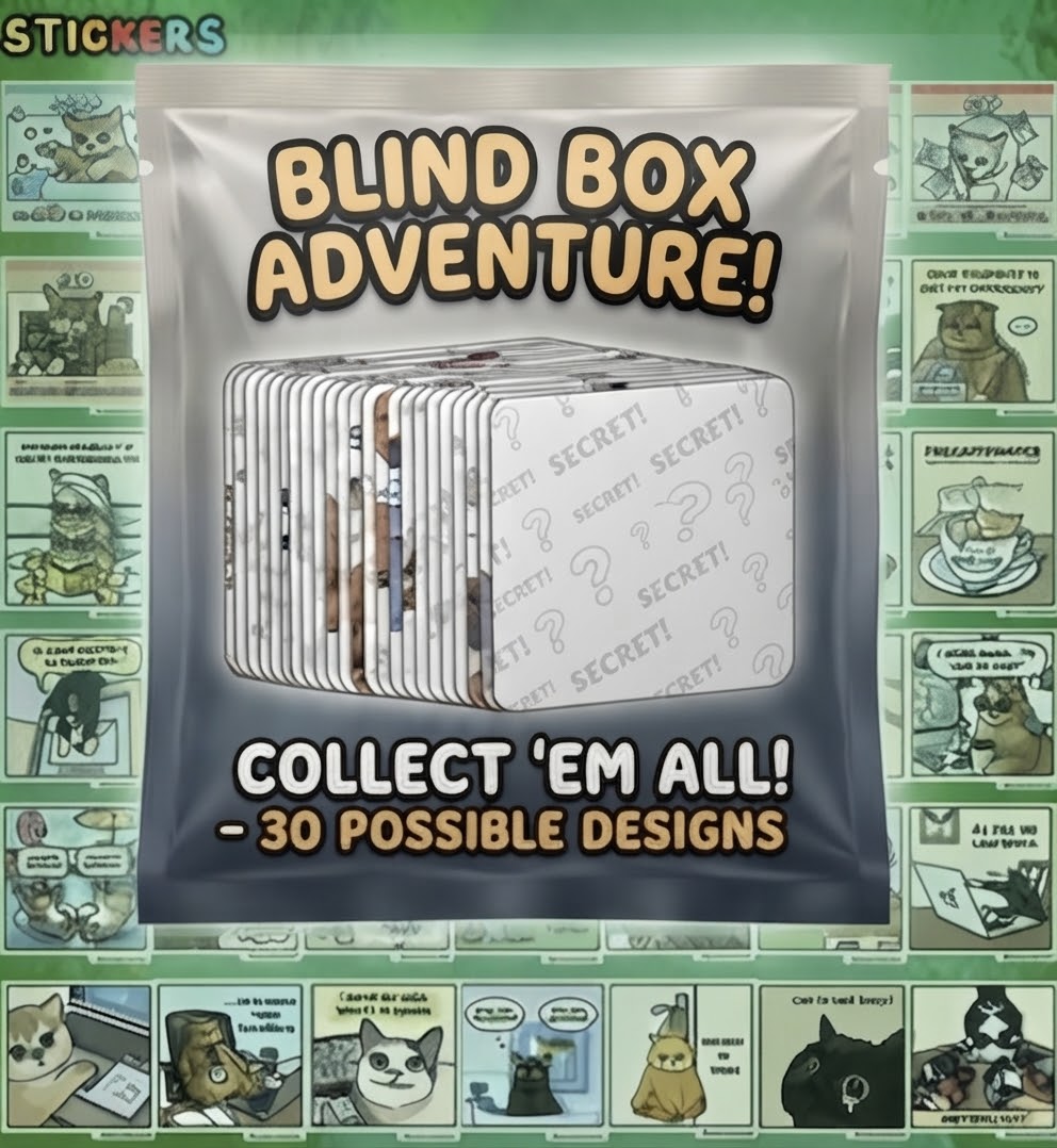 Mega Blind Box Sticker Pack (15pcs)